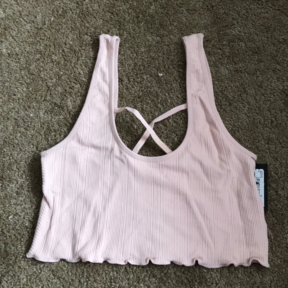 Pink bralette/crop top